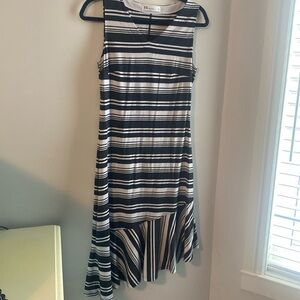 Fig | Black & White striped dress, EUC, S